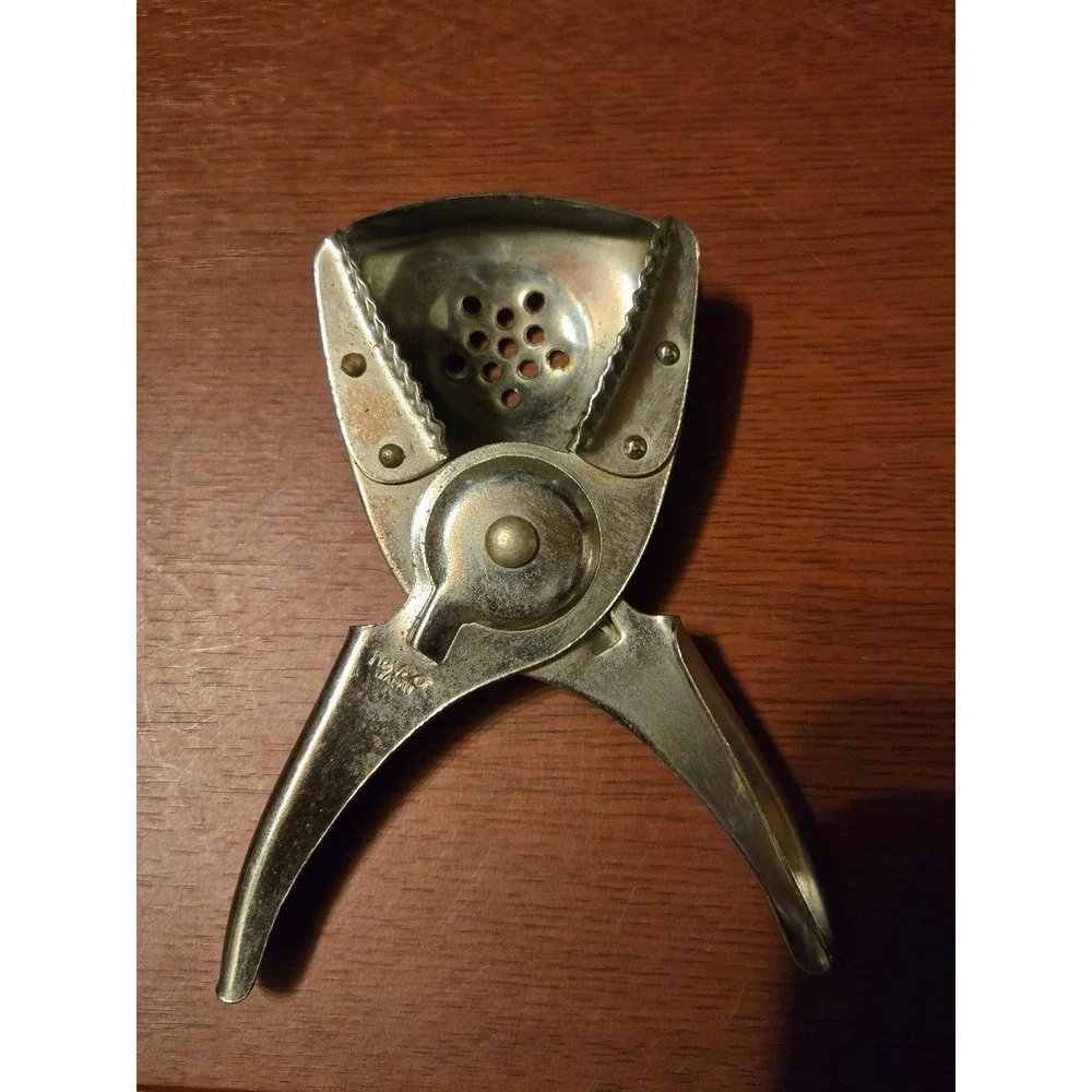 Vintage Nevco Japan Stainless Steel Handheld Lemon Squeezer Citrus Juicer